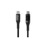 Кабель OLMIO GEEK, Type-C - Type-C, 60W, 1.2м, тканевая оплетка, LCD, черный, фото6