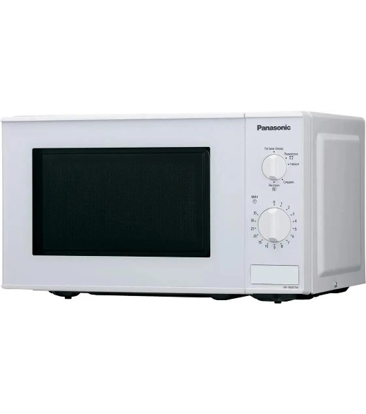 Микроволновая печь Panasonic NN-SM221WZPE белый, 20 л, 800 Вт, переключатели - поворотный механизм