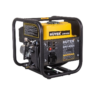 Электрогенератор бензиновый инверторный Huter DN1450i, 1.3 кВт, 96 дБ, 12.42 кг