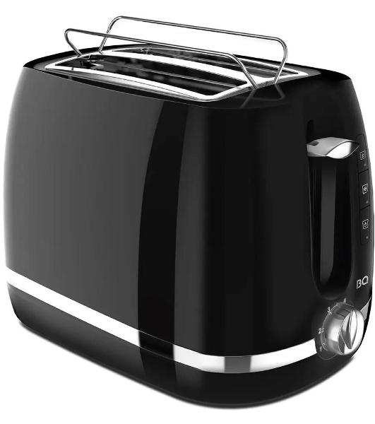 Тостер BQ T1711 черный, 900 Вт, 2 слота