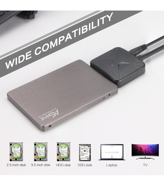 Кабель-адаптер USB3.0 ---SATA III 2.5/3,5'+SSD, VCOM CU816