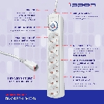 Сетевой фильтр Ippon BK-6-UPS-1.8-10-W 1.8 м, 6 розеток, белый, коробка, фото8
