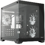 Компьютерный корпус HSPD F330, Panoramic Mini-tower, черный, TG, 0.5 SPCC, 3x120мм ARGB mATX, mITX 160/400/200мм 1x2.5', 2x3.5', 4xPCI 1xUSB-C 3.0, 2xUSB-A1.0 428x280x375мм, фото8