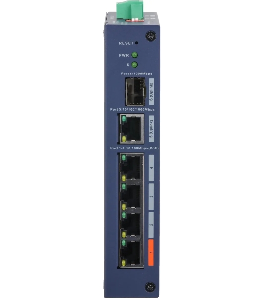 Коммутатор Dahua DH-CHS4106-4ET-60, 1×1 Гбит/с, управляемый