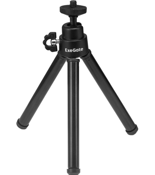 Веб-камера ExeGate Stream C940 Wide 2K 2560x1440, 30 кадр/с, USB Type-A, микрофон (шумоподавление), универсальное крепление, штатив в комплекте