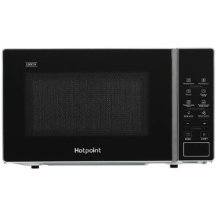 Микроволновая печь Hotpoint MWHA 201 SB серебристый, 20 л, 700 Вт, переключатели — сенсор