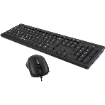 Комплект клавиатура+мышь Oklick 600M проводной, USB, 1200 DPI, чёрный, фото5