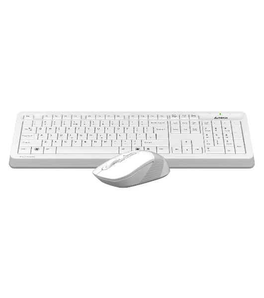 Комплект клавиатура+мышь A4Tech FStyler FG1010S беспроводной, USB, 2000 DPI, белый/серый