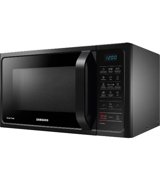 Микроволновая печь Samsung MC28H5013AK/BW черный, 28 л, 900 Вт, переключатели - мембранные кнопки