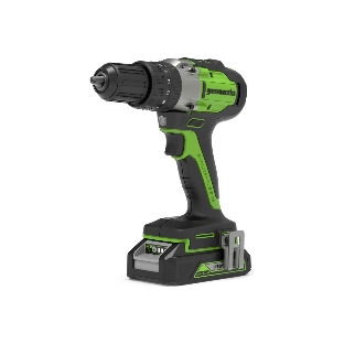 Дрель-шуруповерт GREENWORKS GD24DD60K2, 24 В, 2 Ач, 60 Нм, бесщеточный