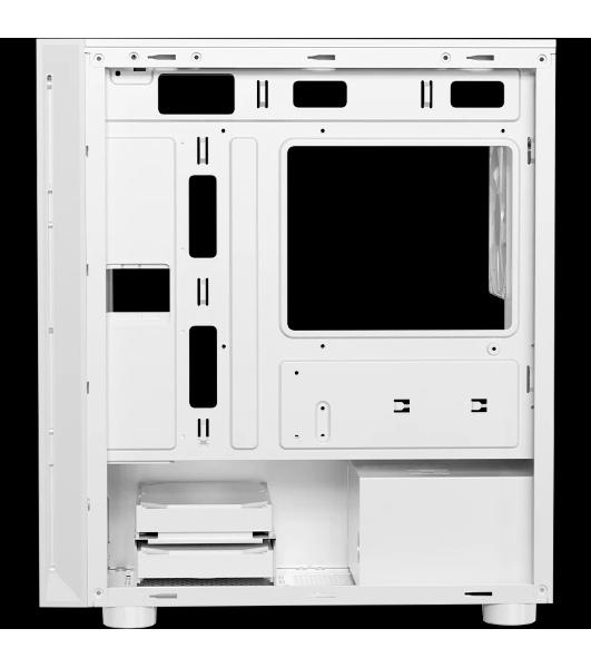 Компьютерный корпус без блока питания PCCooler LM300 ARGb WH, Tempered Glass Mid Tower, белый, ABS, TG, SPCC, 1x120мм ARGb mATX, ITX 170/330/mm 2x2.5', 2x3.5', 5xPCI 1xUSB-A 3.0, 2xUSB-A 2.0 375x205x427mm