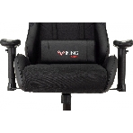 Кресло Бюрократ VIKING 4 AERO BLACK EDITION черный, экокожа, 120 кг, механизм качания, фото12
