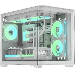Компьютерный корпус AeroCool/Formula Crystal U2M Floe белый без БП mATX 1xUSB 3.0 audio bott PSU, фото 1