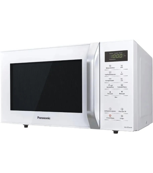 Микроволновая печь Panasonic NN-ST34HWZPE белый, 25 л, 800 Вт, переключатели - сенсор