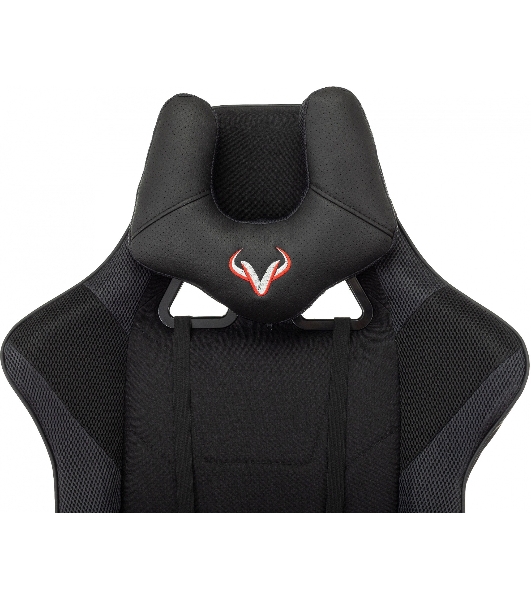 Кресло Бюрократ VIKING 4 AERO BLACK EDITION черный, экокожа, 120 кг, механизм качания