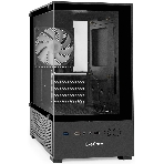 Компьютерный корпус Minitower ExeGate i3 SEA (mATX, без БП, 1*USB+1*USB 3.0, HD аудио, черный, 1 вент. 12см с RGb подсветкой, передняя и боковая панели - закаленное стекло), фото3