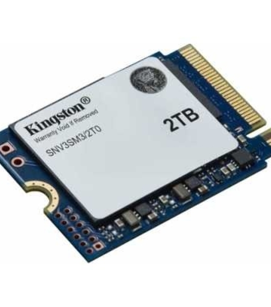Накопитель SSD Kingston NV3, 2000Gb, M.2(22x30мм), NVMe, PCIe 4.0 x4, 3D TLC, R/W 6000/5000Mb/s, TbW 640, DWPD 0.2