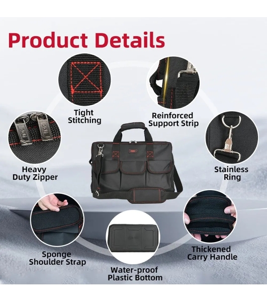 Сумка для инструментов Deli DL430901 Black Edition