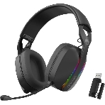 Гарнитура MARVO HG9086W Pulz 70W чёрный, беспроводная + проводная, радиоканал, до 10 ч, съёмный микрофон, подсветка, совместимость с PS5, Xbox, фото8