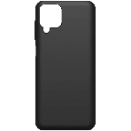 Чехол (клип-кейс) BoraSCO Silicone Case для Samsung Galaxy A12 черный (матовый), фото 1