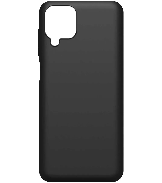 Чехол (клип-кейс) BoraSCO Silicone Case для Samsung Galaxy A12 черный (матовый)