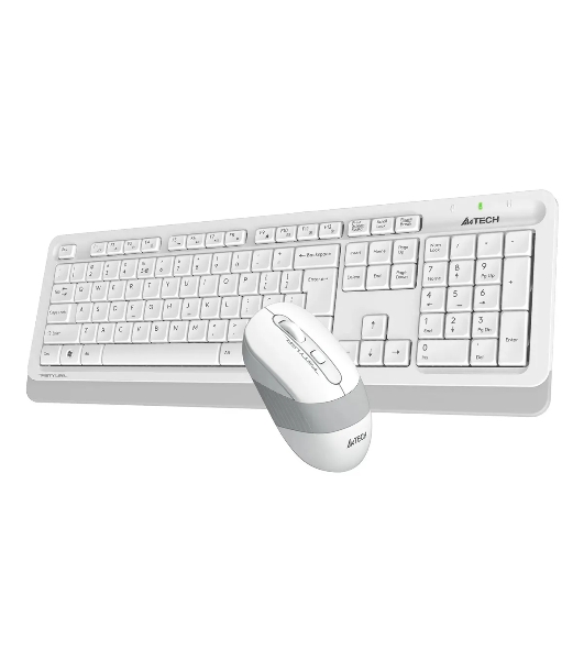 Комплект клавиатура+мышь A4Tech FStyler FG1010S беспроводной, USB, 2000 DPI, белый/серый