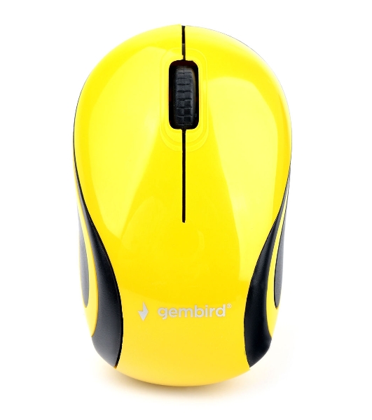 Мышь беспроводная Gembird MUSW-615 желтый, 1200 dpi, радиоканал, USB, кнопки - 3