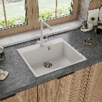 Кухонная мойка Maunfeld Perla 580 MFQS-580W кремовый, фото2