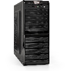 Компьютерный корпус ExeGate EX278398RUS Miditower ExeGate XP-329S Black, ATX, (XP450, Black,120мм), 2хUSB, Audio, фото 1