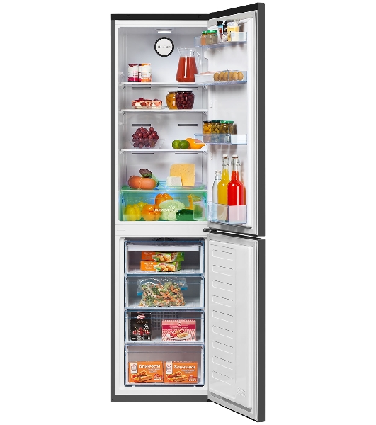 Холодильник Beko B3R0CNK332HG темно-серый двухкамерный 200/100л морозилка снизу, No Frost