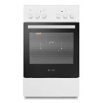Плита электрическая Maunfeld MEC55CW07 белый, конфорок 4 шт, духовка 60 л, 50 см x 85 см x 60 см, фото 1