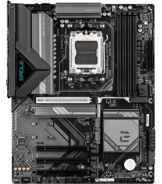 Материнская плата Gigabyte B650E EAGLE WIFI6E, AM5, AMD B650E, 4xDDR5, 4xSATA, 3xM.2, 1xPCIe 5.0 x16, 1xPCIe 4.0 x4, 2xPCIe 3.0 x1, 1xHDMI, 1xDP, 1x2.5Gb LAN, Wi-Fi 6E, Bluetooth 5.3, 1xUSB-C 5Gbps, 2xUSB-A 10Gbps, 2xUSB-A 5Gbps, 4xUSB-A 2.0, 1xPS/2, 3x3.5 мм, 7.1, ATX