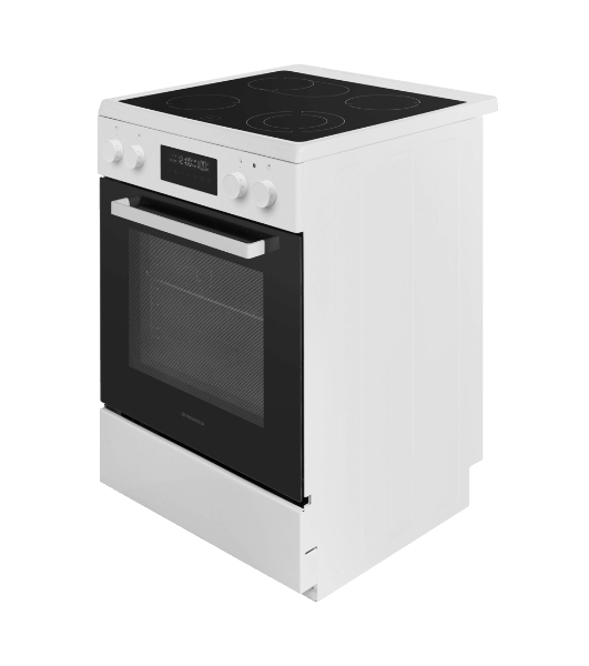 Плита электрическая Maunfeld MEC611CW09TD белый, конфорок 4 шт, духовка 59 л, 60 см x 85 см x 63 см