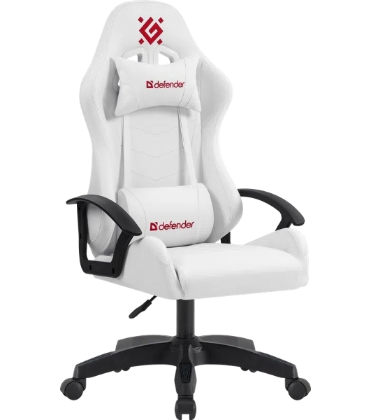 Кресло игровое Defender Lion белый, класс 2, PU
