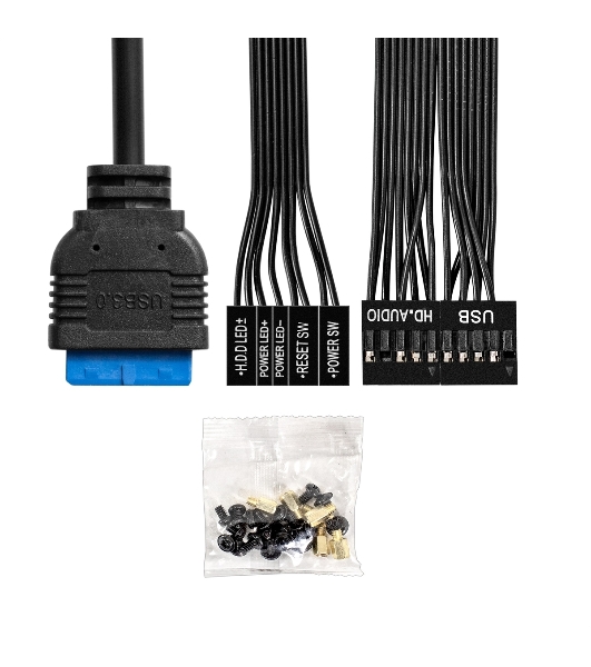 Компьютерный корпус Desktop ExeGate MI-302U-300 (mATX/mini-ITX, TPS300 8см, 1хUSB+1хUSB 3.0, HD аудио, черный)