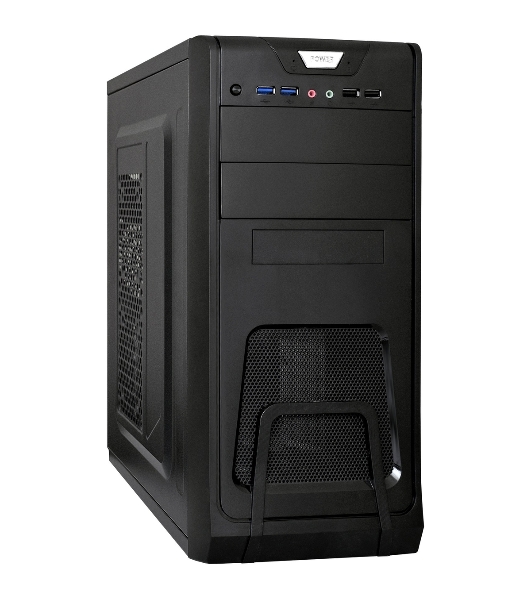 Компьютерный корпус Miditower ExeGate EX278390RUS ExeGate CP-603 Black, ATX, (CP350W, 80мм), 2хUSB+2хUSB 3.0, Audio