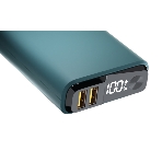 Портативный аккумулятор OLMIO QS-10, 10000mAh, 22.5W QuickCharge3.0/PowerDelivery, LCD, темно-зеленый, фото3