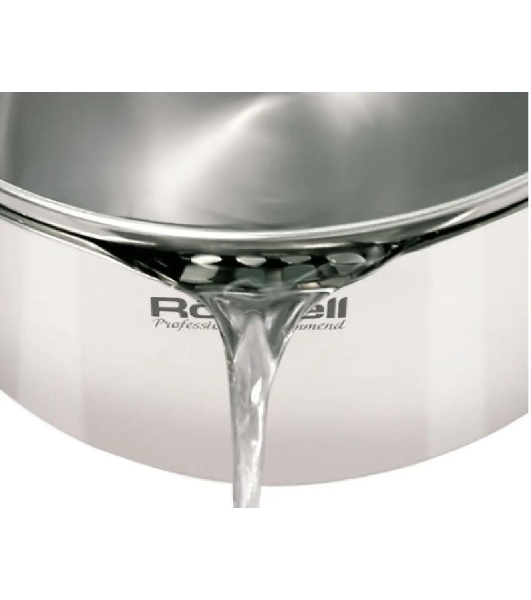 Ковш Rondell Flamme RDS-026, 1.3л, 16см, с крышкой, стальной