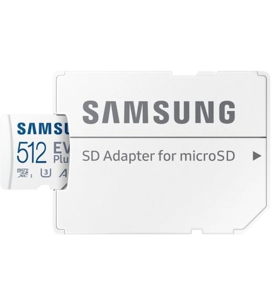 Флеш карта microSDXC 512Gb Samsung MB-MC512SA/EU EVO Plus + adapter