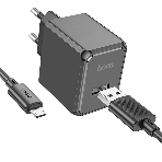 Сетевое зарядное устройство HOCO (6942007603584) для micro USB CS11Am, черный, фото 1