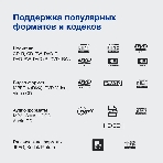Плеер DVD Hyundai H-DVD200 черный Караоке ПДУ, фото13