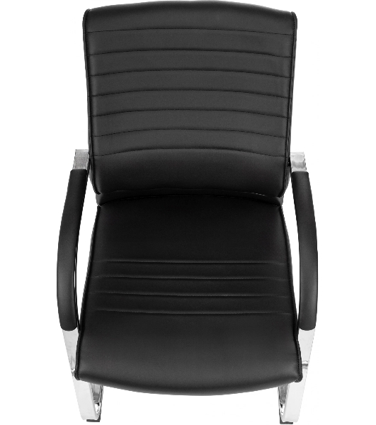 Кресло компьютерное Бюрократ T-8010-LOW-V/BLACK черный, искусственная кожа