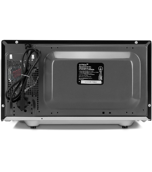 Микроволновая печь Vitek VT-MW1323 черный, 23 л, 900 Вт, переключатели - кнопки, поворотный механизм