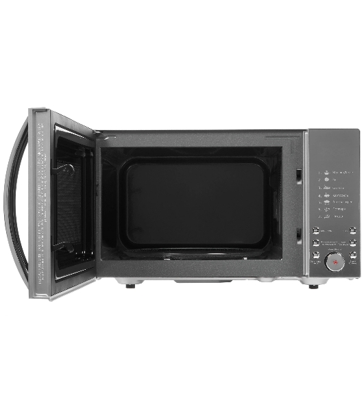 Микроволновая печь BRAYER BR2504 зеркальный, серебристый, 25 л, 900 Вт, переключатели — кнопки, поворотный механизм