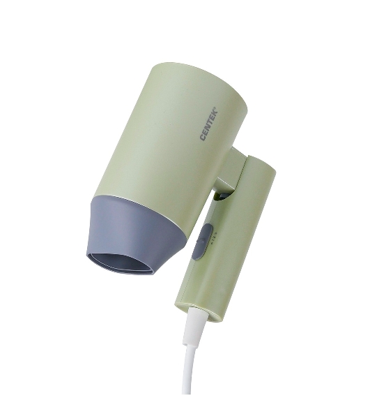 Фен Centek CT-2203 зеленый, 1600 Вт, компактный, ионизация