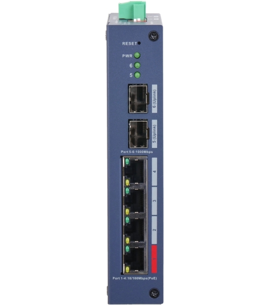 Коммутатор Dahua DH-CHS4206-4ET-90, 2×1 Гбит/с, управляемый