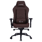 Кресло игровое Cactus CS-CHR-0112BR коричневый, сиденье коричневый, эко.кожа, с подголов. крестовина металл, пластик черный, фото2
