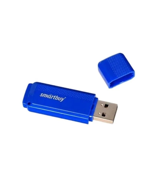 Флешка USB Smartbuy Dock Blue (SB8GbDK-B), 8Gb, USB 2.0, R/W 15/5, синий