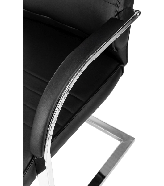 Кресло компьютерное Бюрократ T-8010-LOW-V/BLACK черный, искусственная кожа