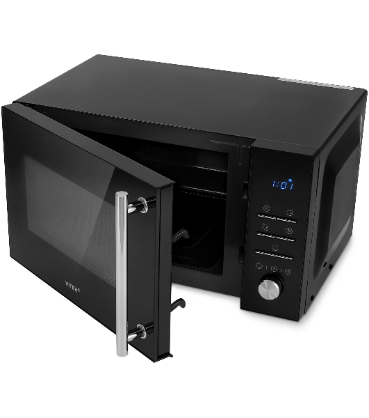 Микроволновая печь Vitek VT-MW1323 черный, 23 л, 900 Вт, переключатели - кнопки, поворотный механизм